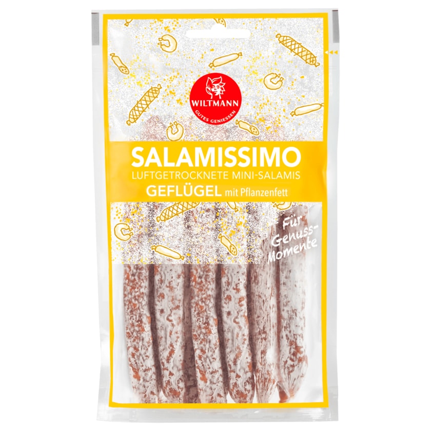 Wiltmann Salamissimo Luftgetrocknete Mini-Salamis Geflügel 100g